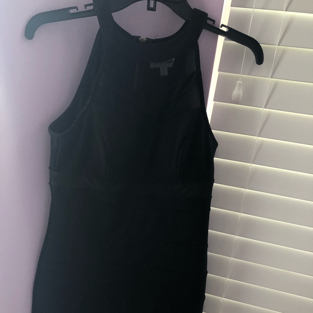 Tight black dress